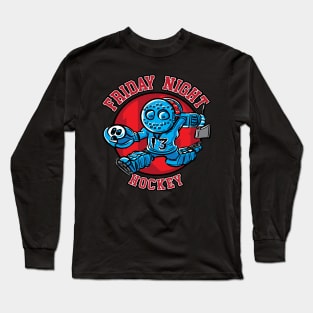 Friday the 13th Hockey Night with Jason Long Sleeve T-Shirt